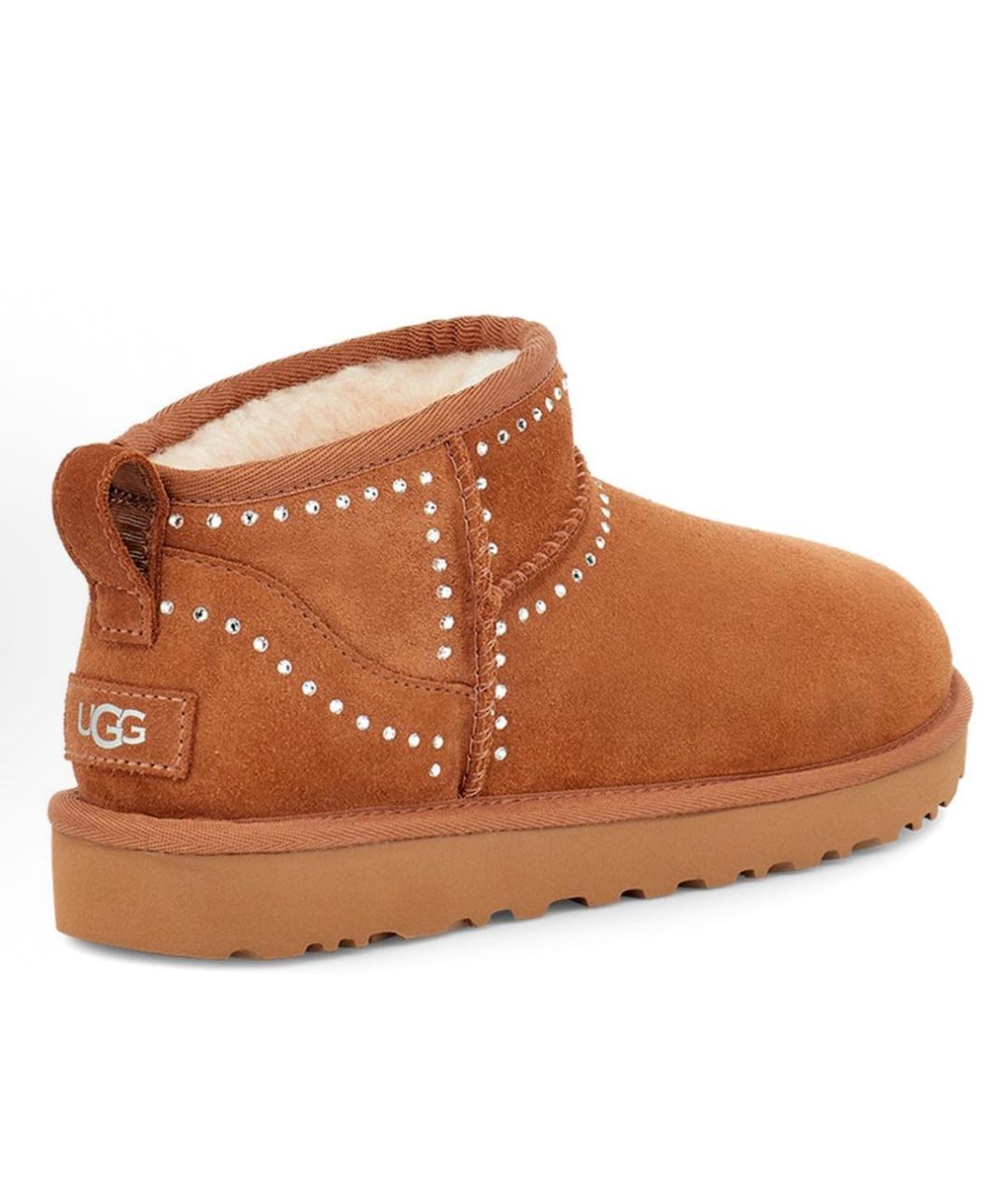 UGG AUSTRALIA Коричневые замшевые ботинки, фото 2