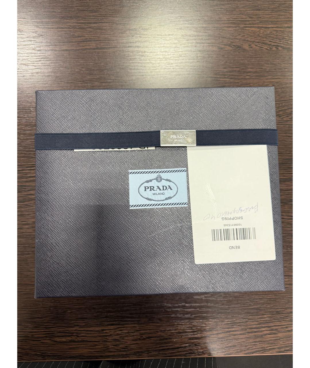 PRADA Темно-синее поло с коротким рукавом, фото 7