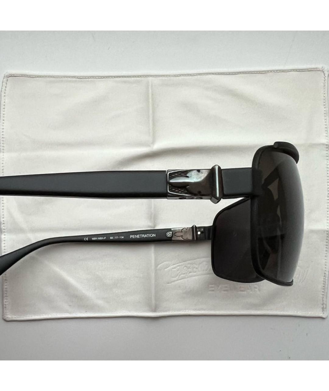 CHROME HEARTS Черные металлические солнцезащитные очки, фото 3