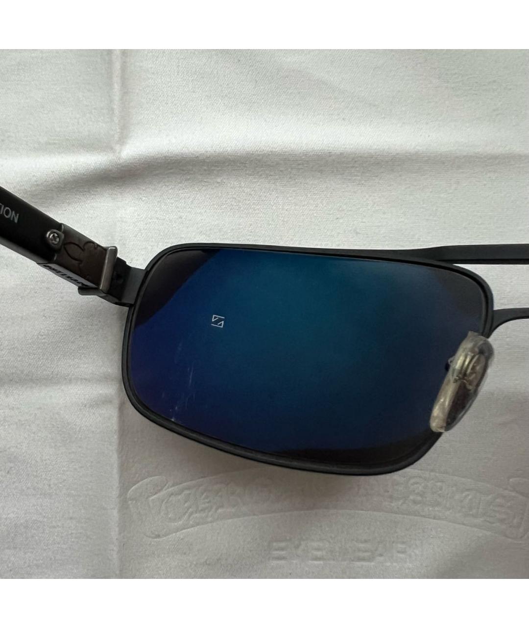 CHROME HEARTS Черные металлические солнцезащитные очки, фото 6