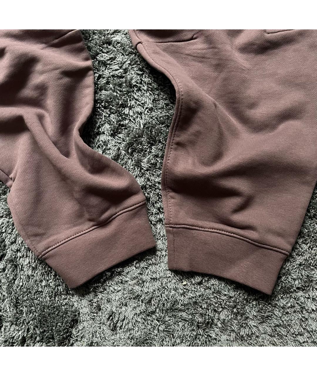 JORDAN Коричневые хлопковые повседневные брюки, фото 5
