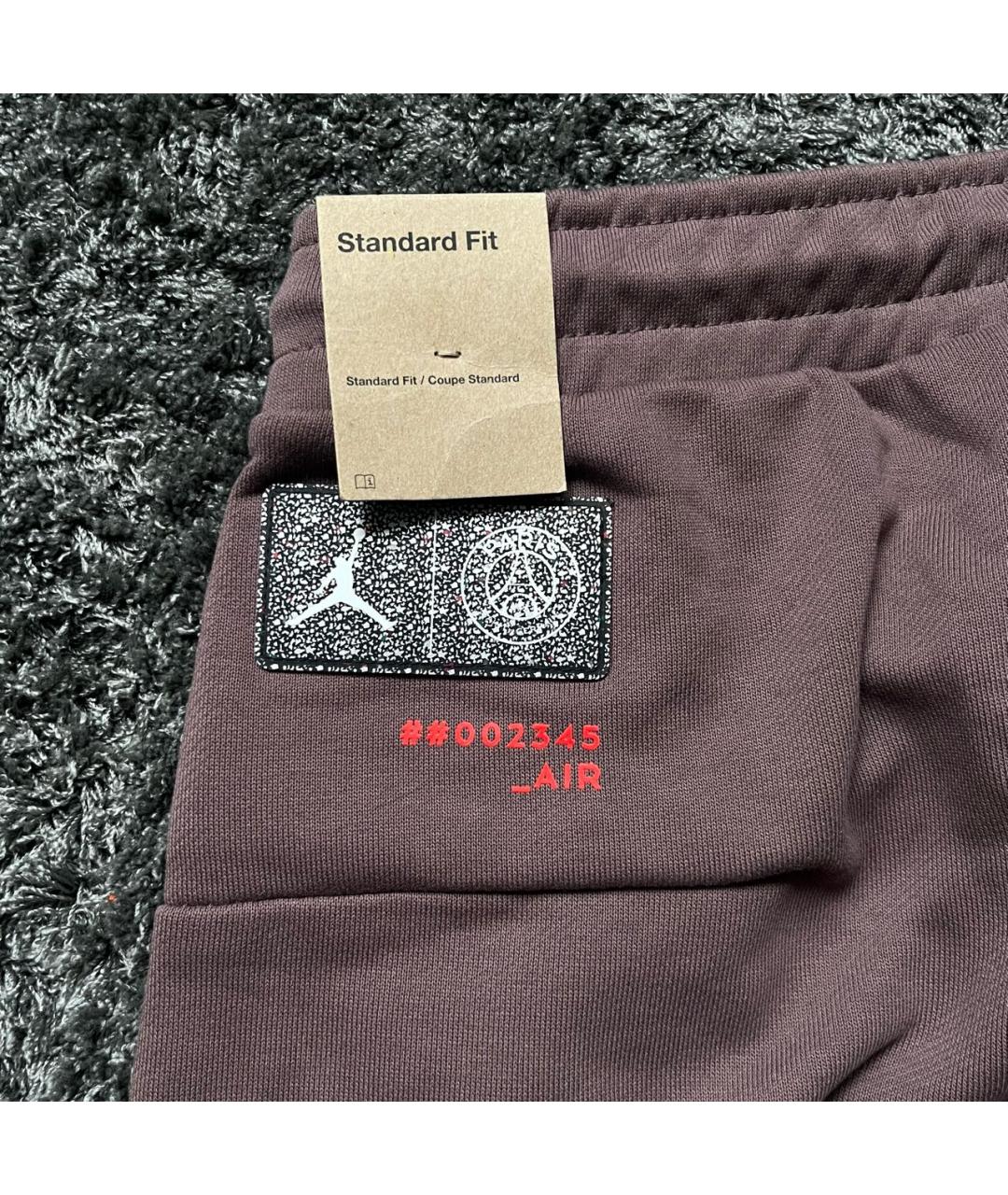 JORDAN Коричневые хлопковые повседневные брюки, фото 6