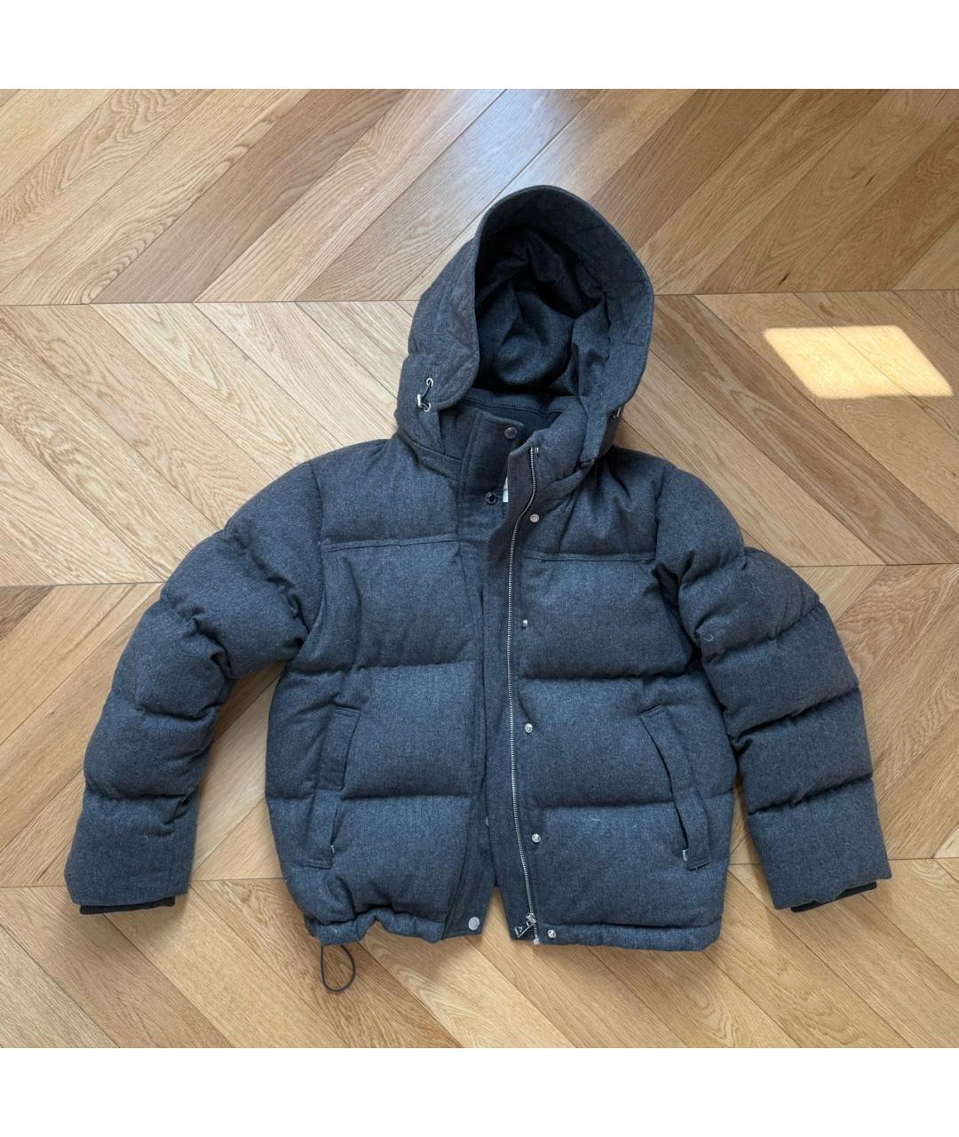 ADDICTED Антрацитовый кашемировый пуховик, фото 5