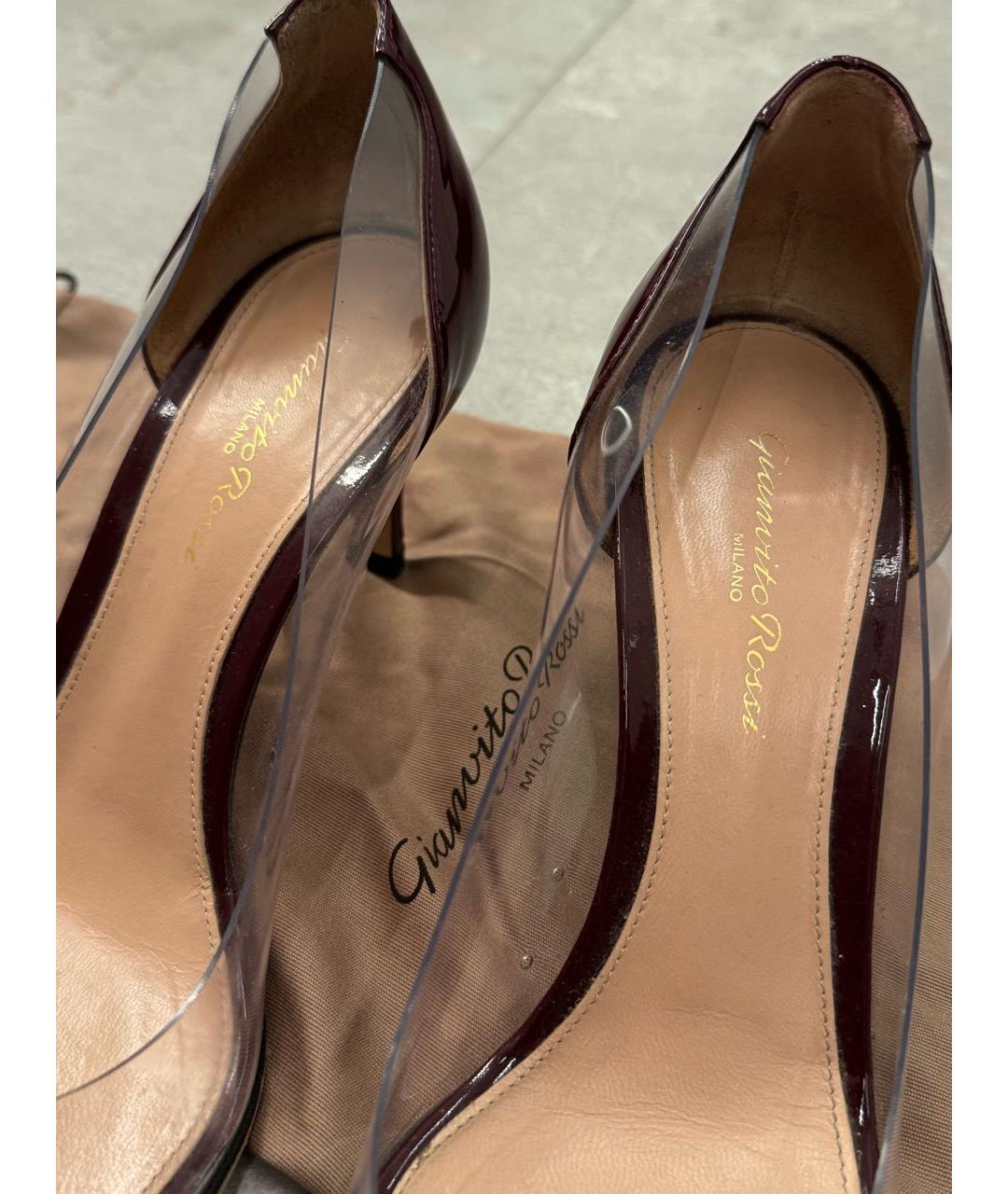 SERGIO ROSSI Бежевые туфли из лакированной кожи, фото 5