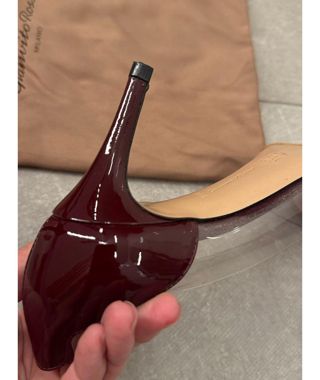 SERGIO ROSSI Бежевые туфли из лакированной кожи, фото 7