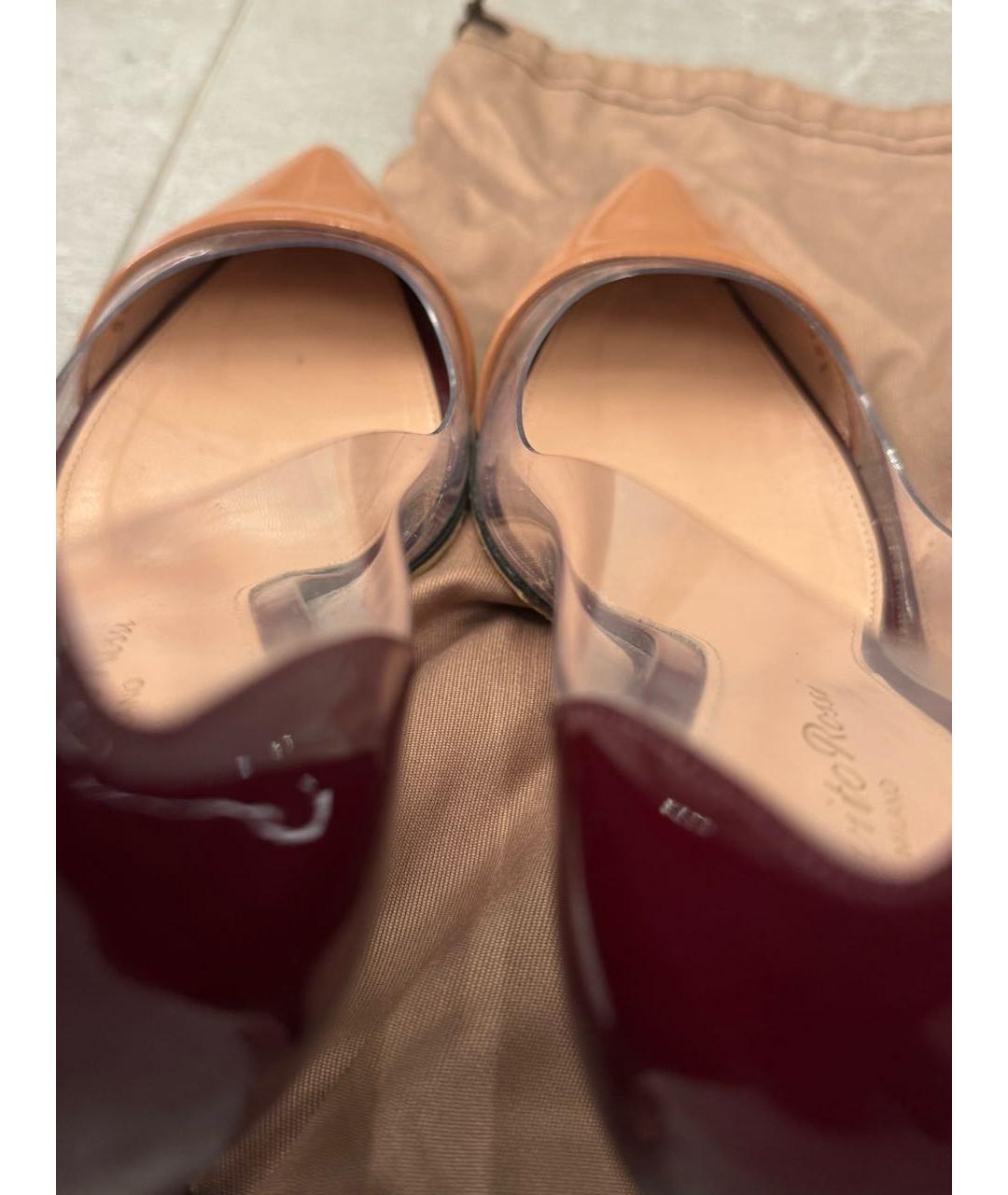 SERGIO ROSSI Бежевые туфли из лакированной кожи, фото 3