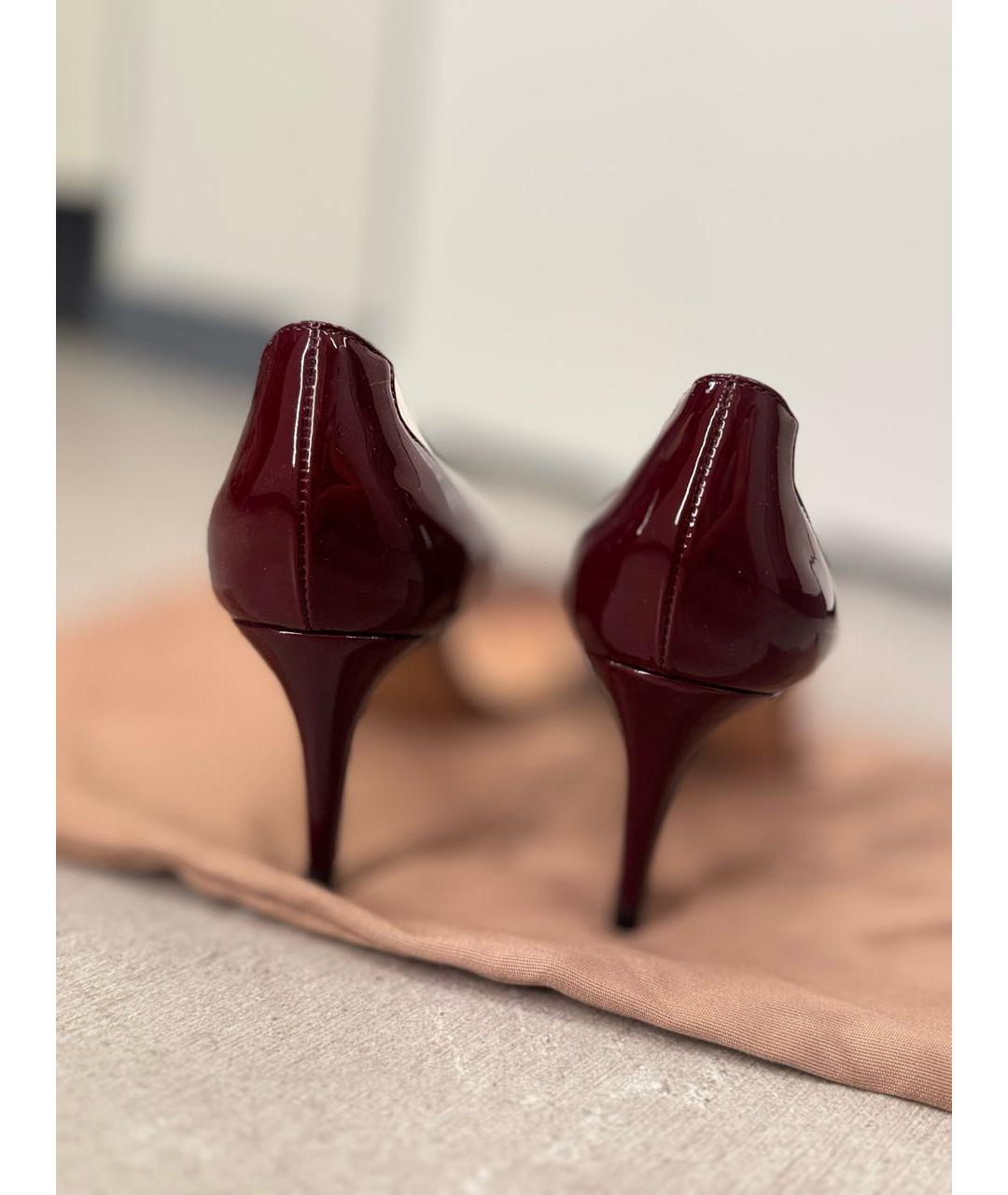 SERGIO ROSSI Бежевые туфли из лакированной кожи, фото 4