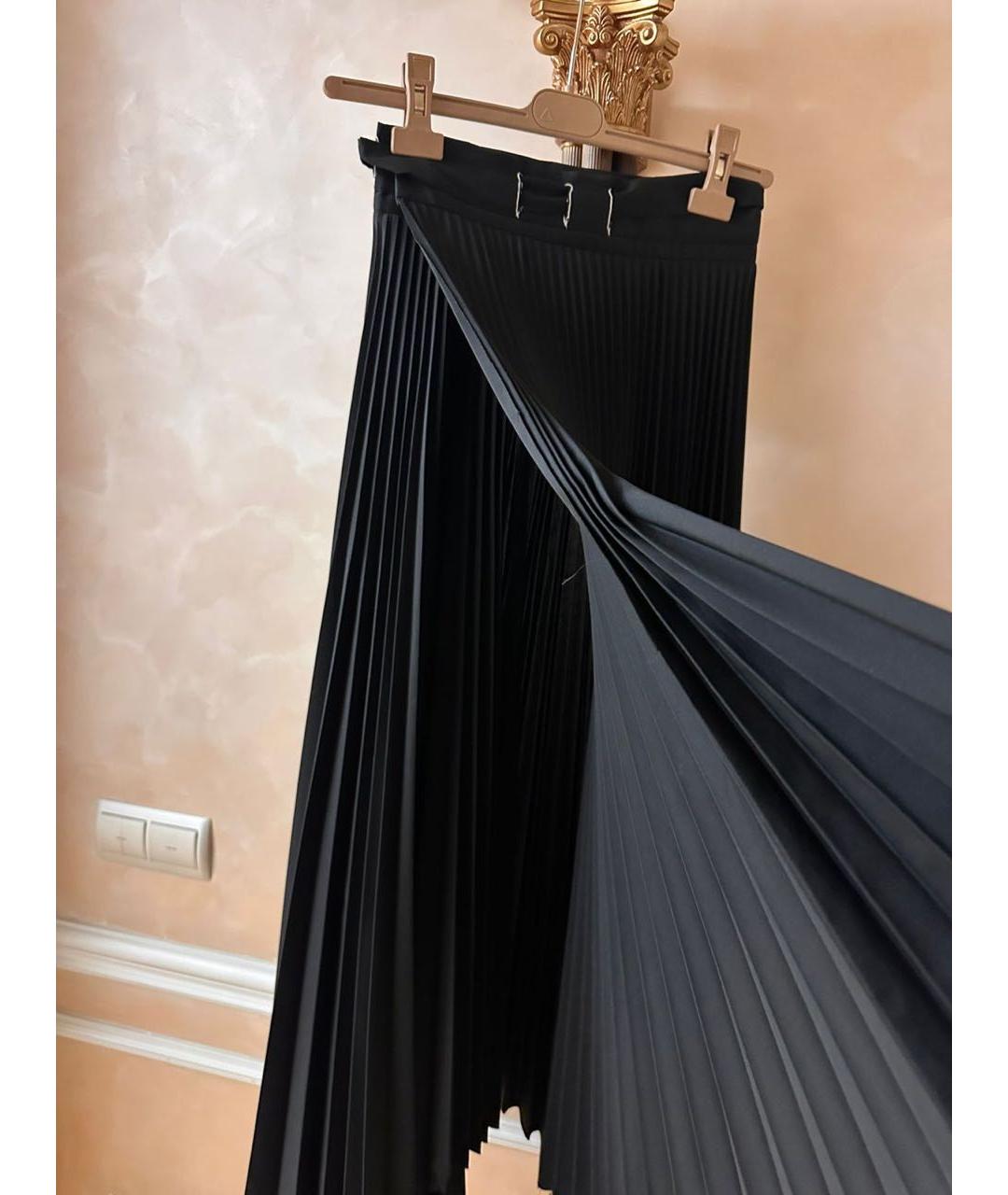 A.W.A.K.E. MODE Черная полиэстеровая юбка макси, фото 2