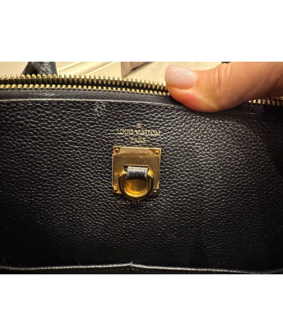 LOUIS VUITTON Хаки кожаная сумка с короткими ручками, фото 7