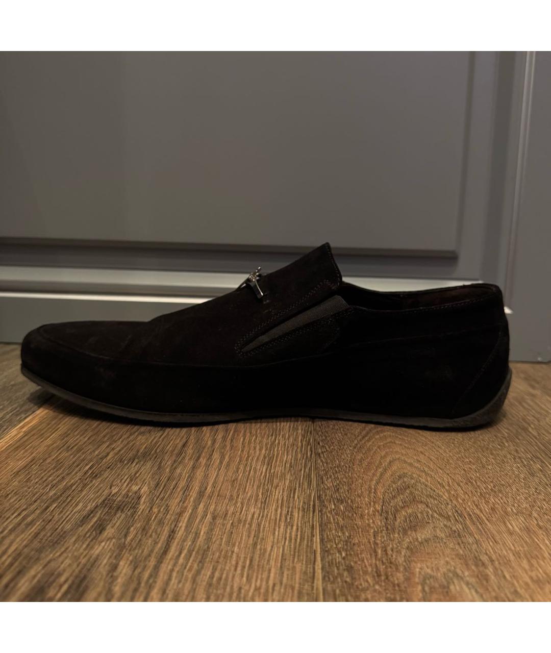 CESARE PACIOTTI Черные замшевые лоферы, фото 4