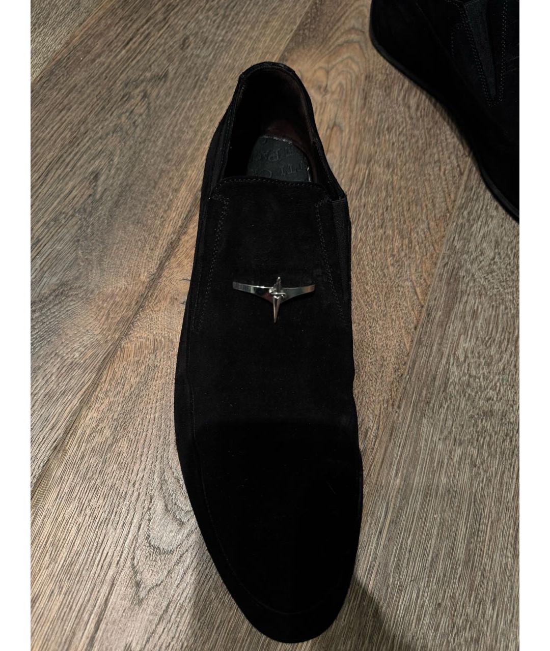 CESARE PACIOTTI Черные замшевые лоферы, фото 3