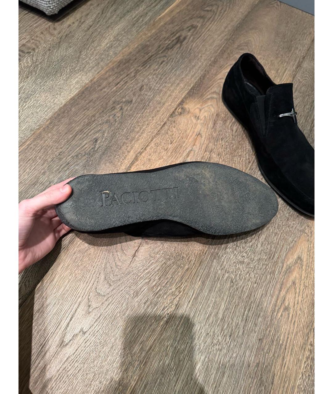 CESARE PACIOTTI Черные замшевые лоферы, фото 5