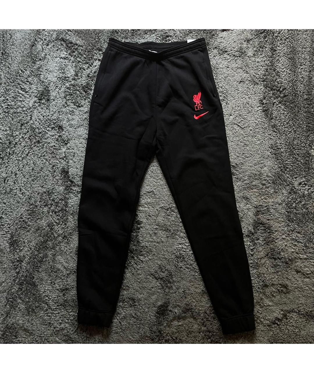 NIKE Черные хлопковые повседневные брюки, фото 6
