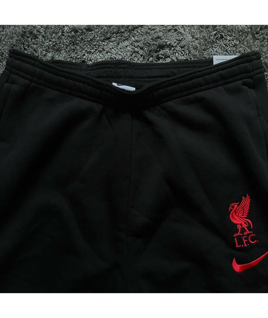 NIKE Черные хлопковые повседневные брюки, фото 2