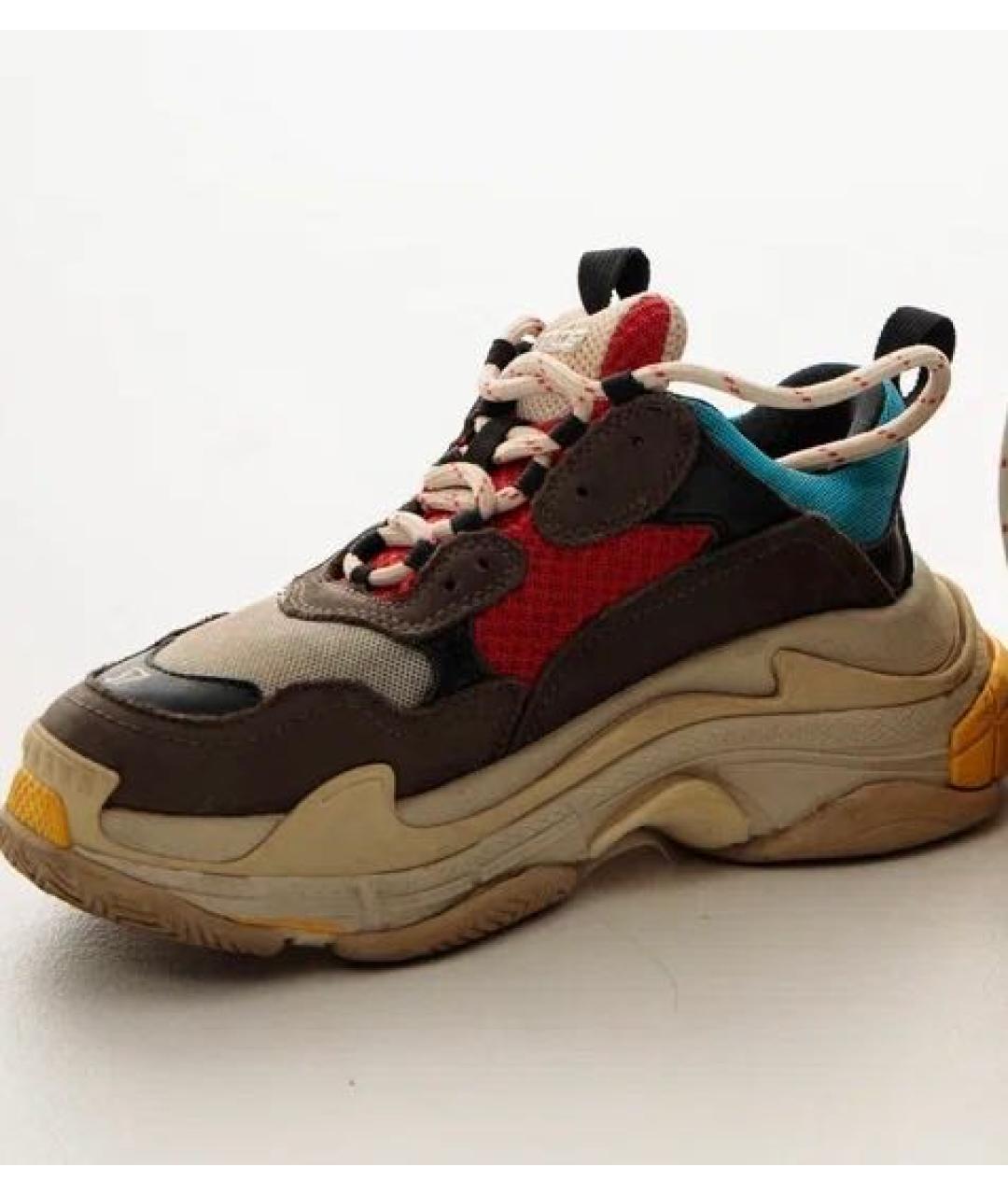 BALENCIAGA Мульти текстильные кроссовки, фото 3