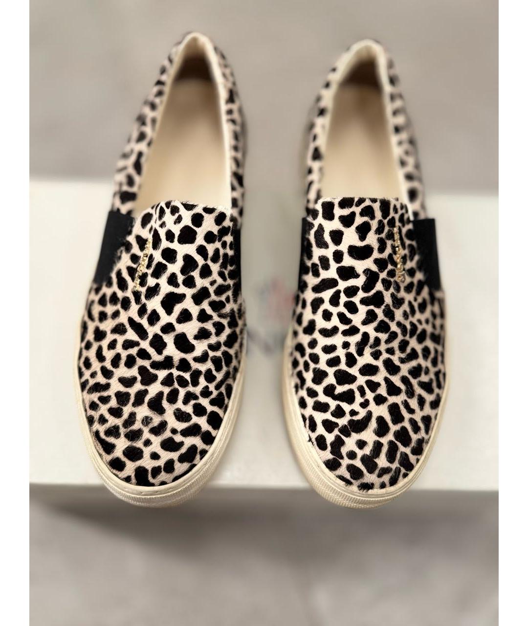 MONCLER Белые текстильные мокасины, фото 2