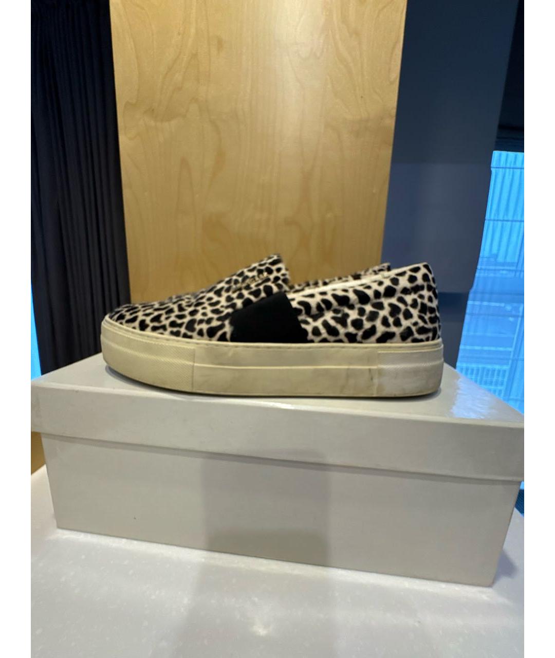 MONCLER Белые текстильные мокасины, фото 9