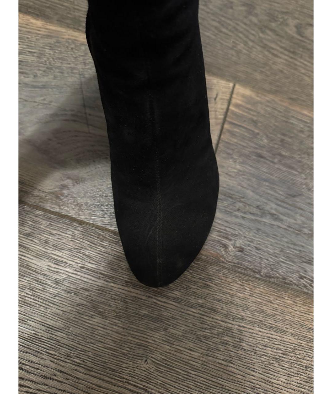 GIUSEPPE ZANOTTI DESIGN Черные замшевые сапоги, фото 4