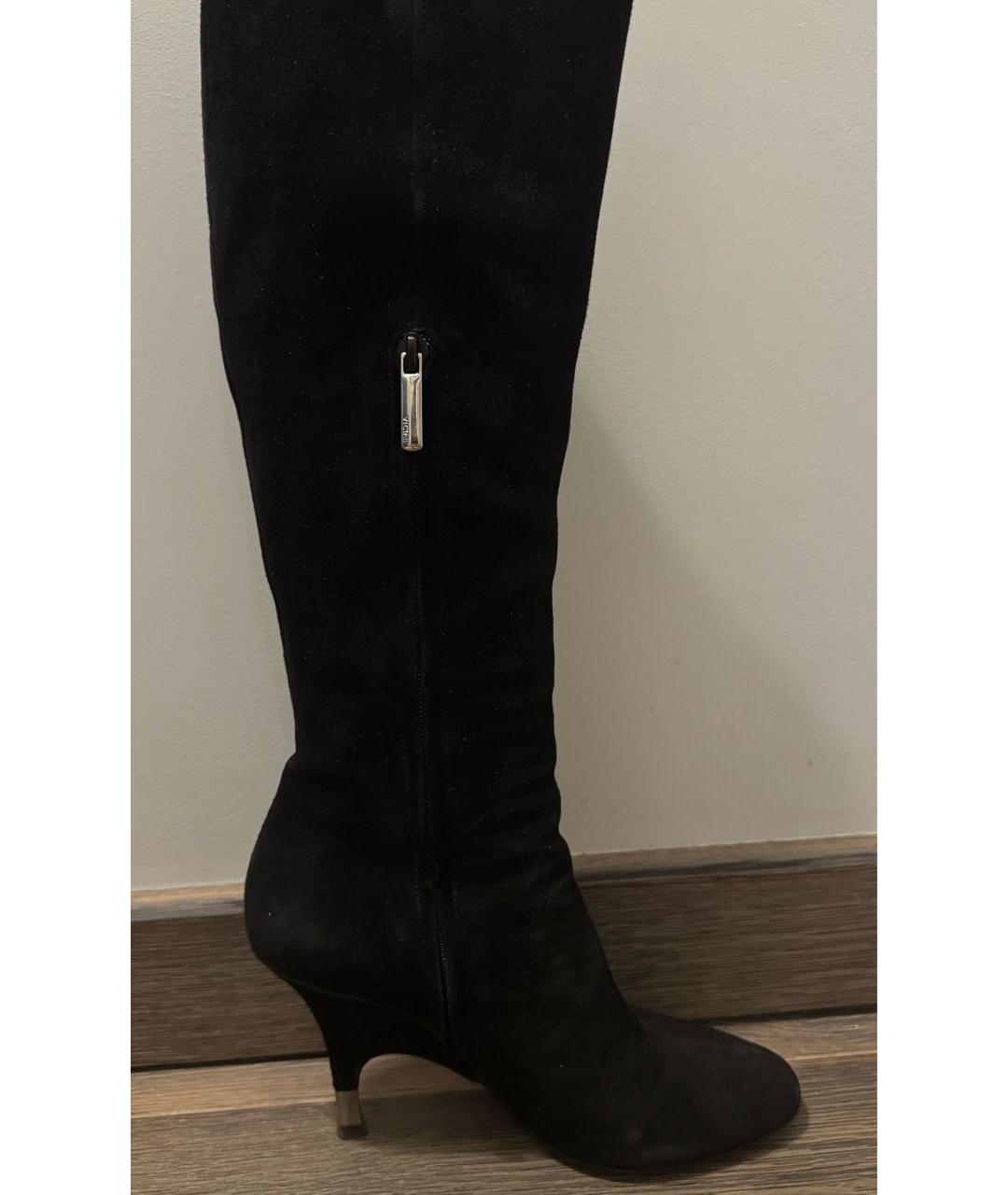 GIUSEPPE ZANOTTI DESIGN Черные замшевые сапоги, фото 6