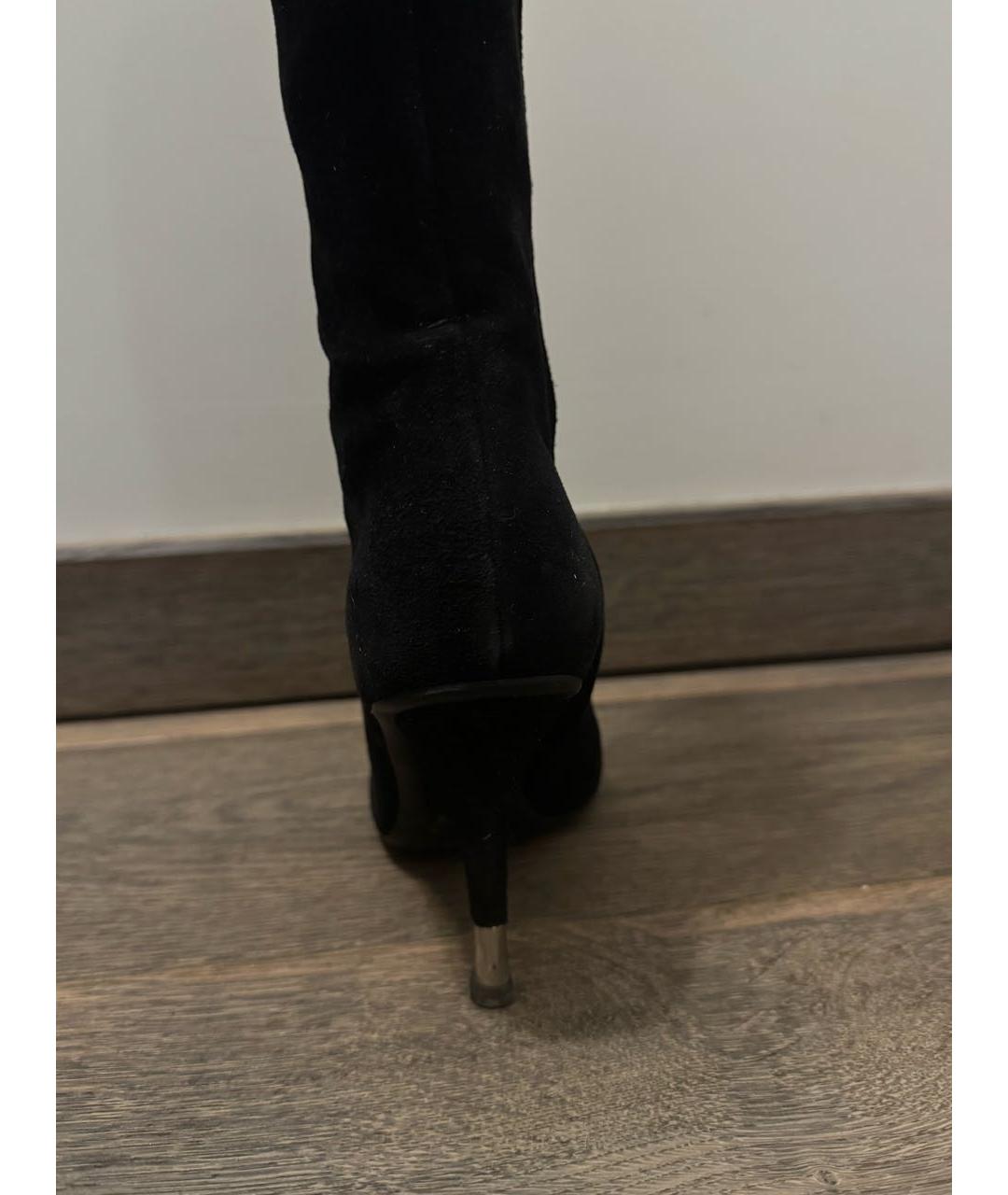 GIUSEPPE ZANOTTI DESIGN Черные замшевые сапоги, фото 3