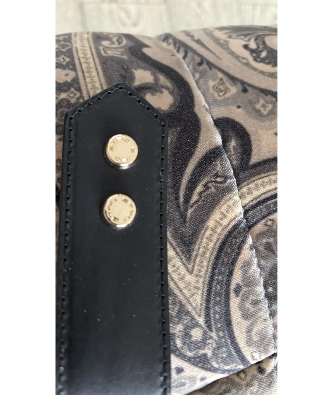 ETRO Черный кожаный ремень, фото 4