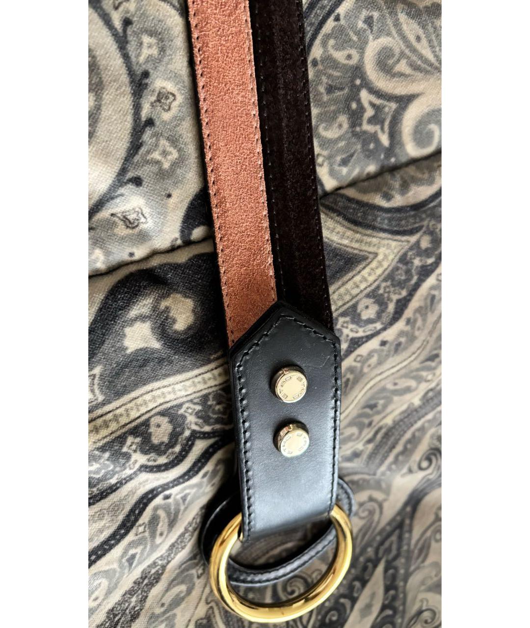 ETRO Черный кожаный ремень, фото 3