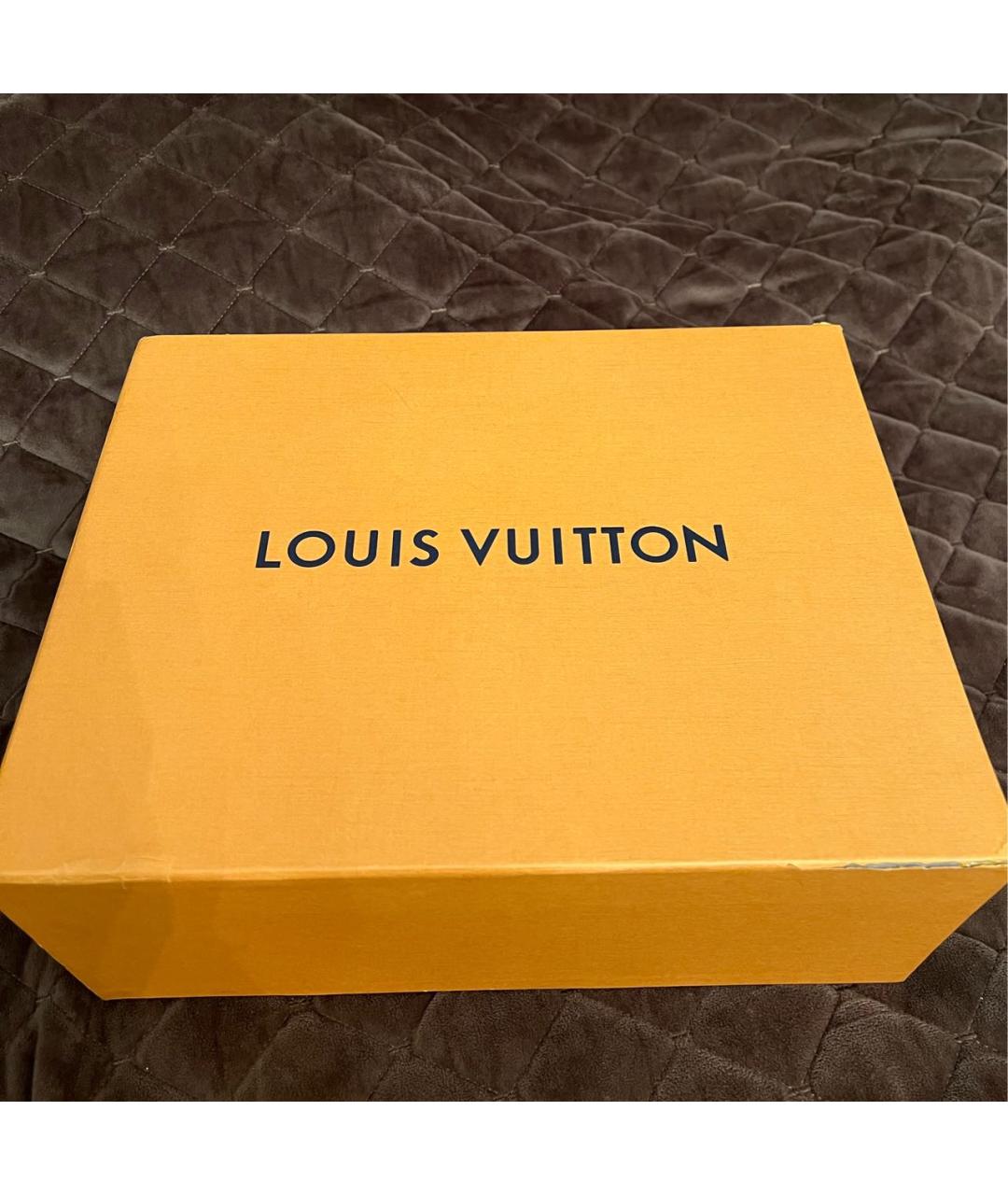 LOUIS VUITTON Коричневые замшевые ботинки, фото 5