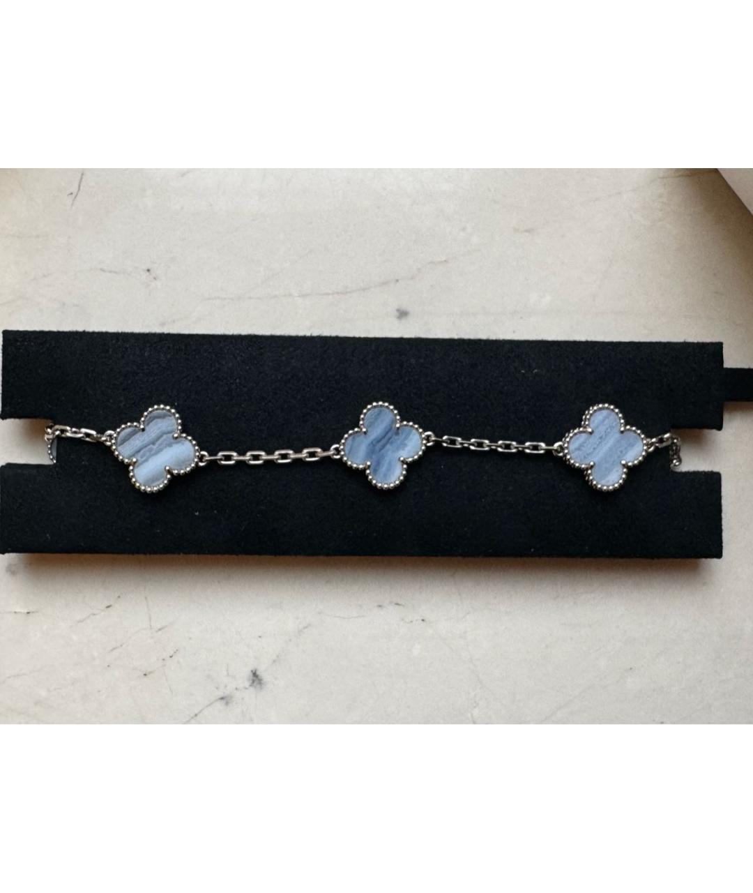 VAN CLEEF & ARPELS Голубой браслет из белого золота, фото 3