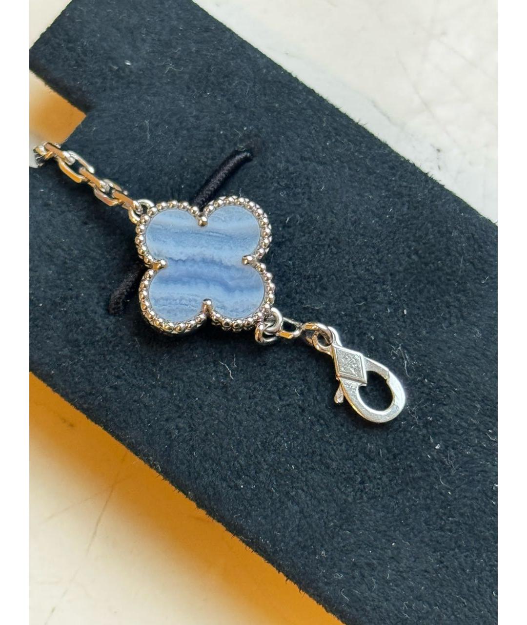 VAN CLEEF & ARPELS Голубой браслет из белого золота, фото 4