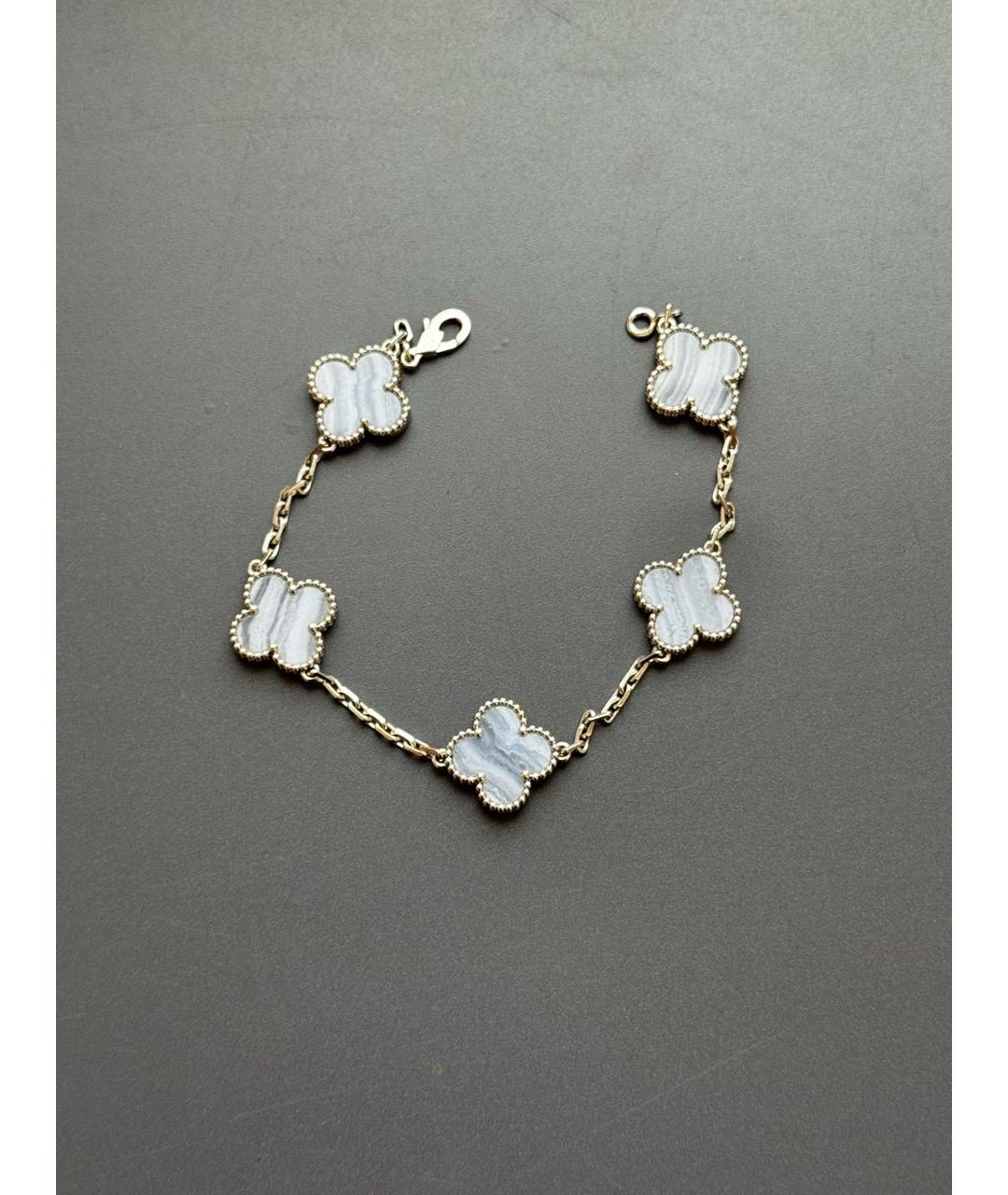 VAN CLEEF & ARPELS Голубой браслет из белого золота, фото 7