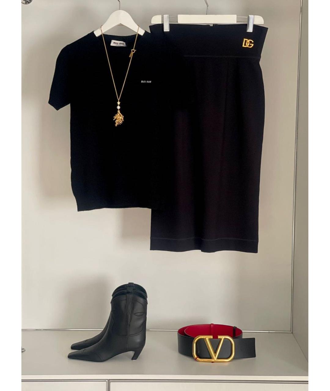 MIU MIU Черный кашемировый джемпер / свитер, фото 5