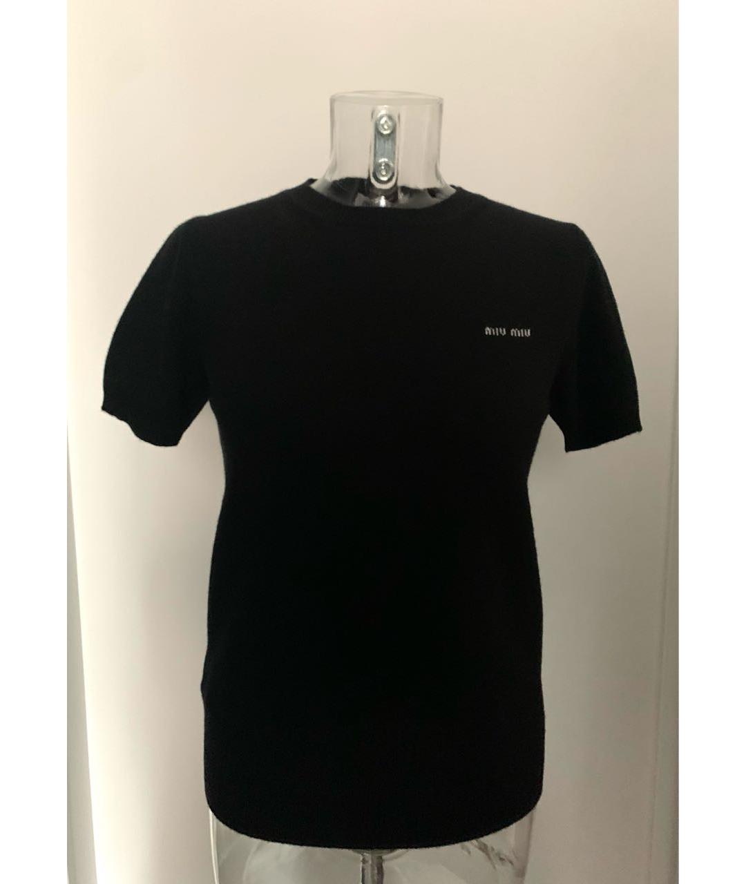 MIU MIU Черный кашемировый джемпер / свитер, фото 6