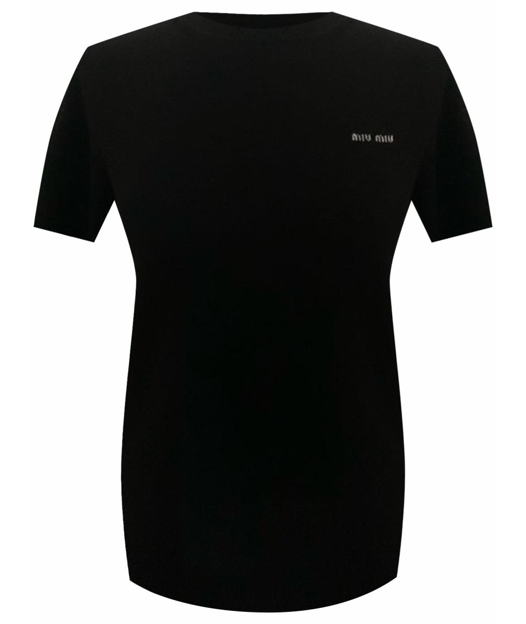 MIU MIU Черный кашемировый джемпер / свитер, фото 1