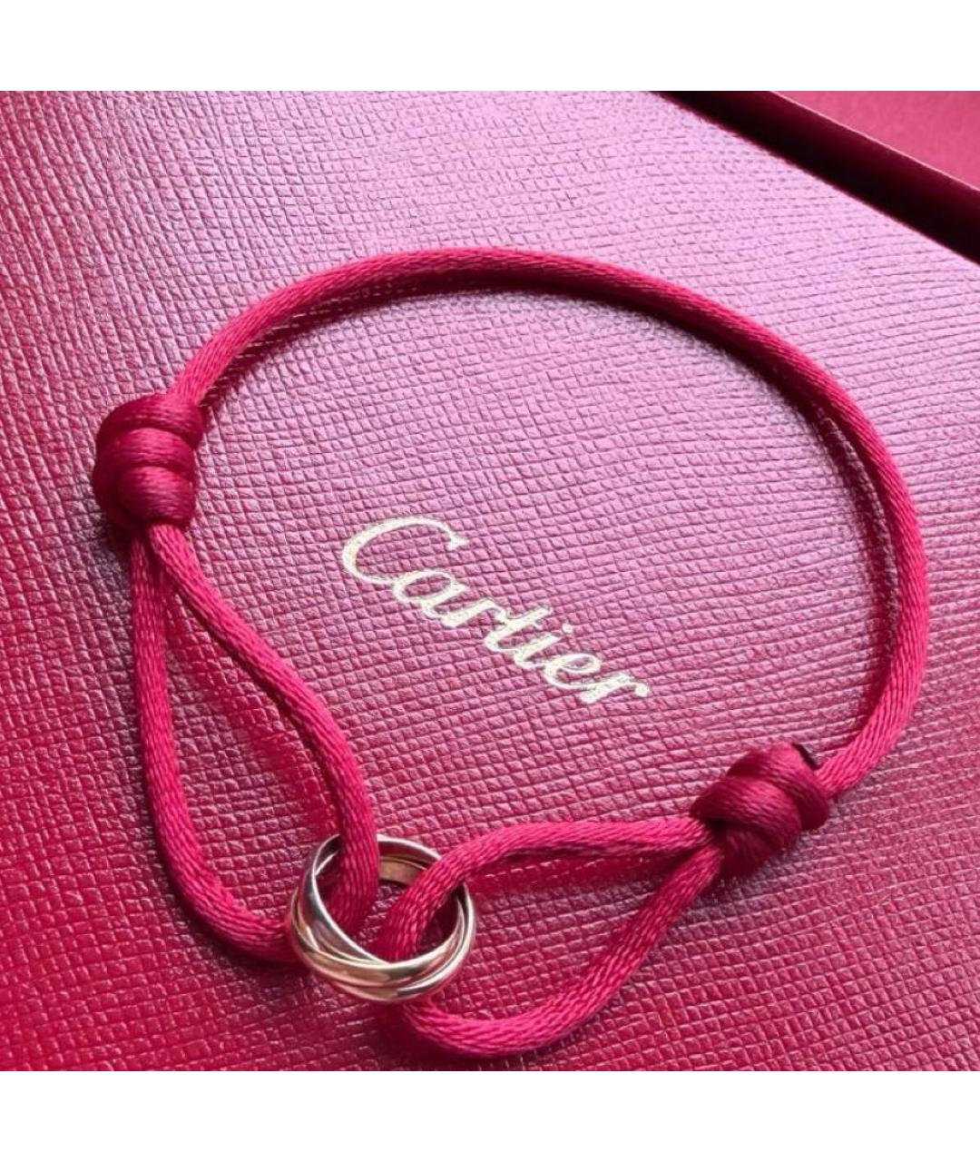 CARTIER Красный браслет из белого золота, фото 3
