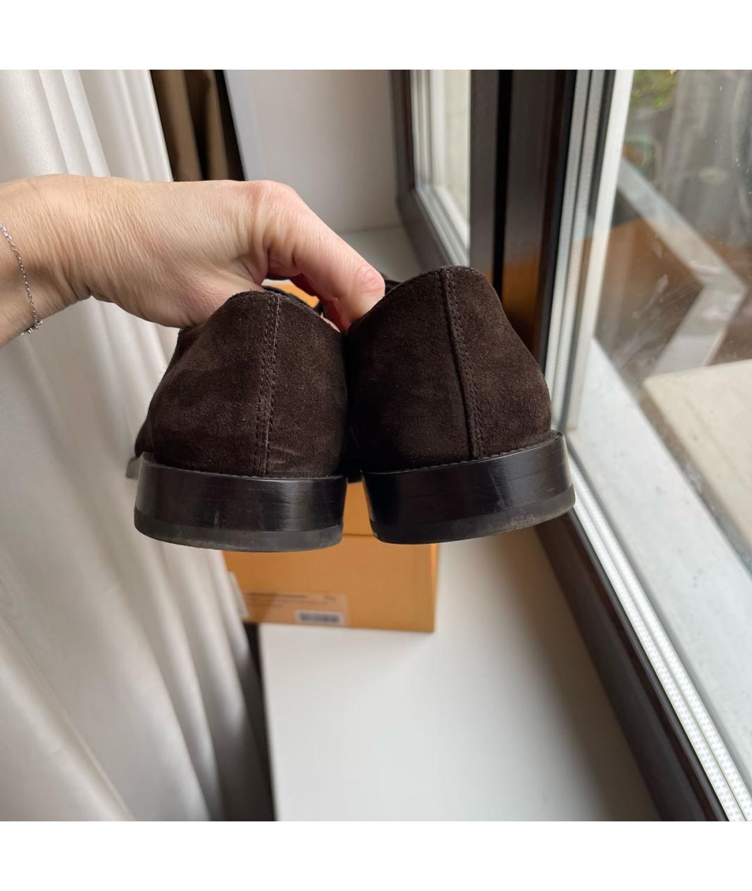 TOD'S Коричневые замшевые туфли, фото 4