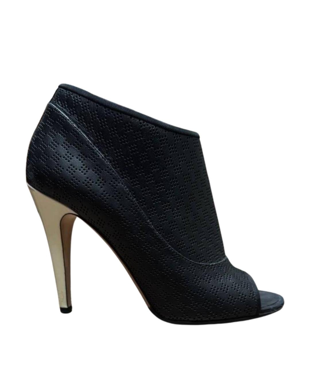 CHANEL Черные кожаные босоножки, фото 1