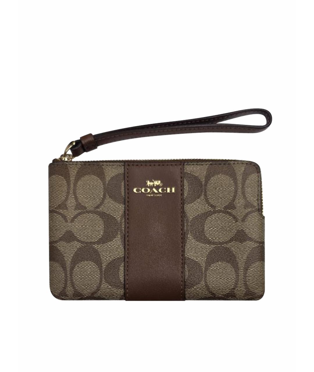 COACH Коричневая ключница, фото 1