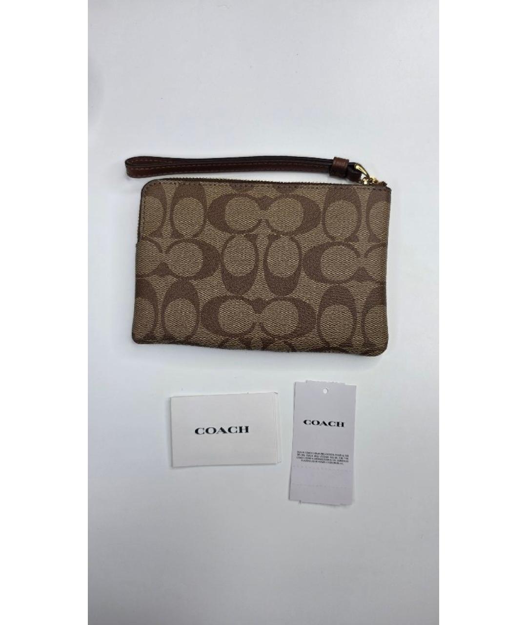 COACH Коричневая ключница, фото 2