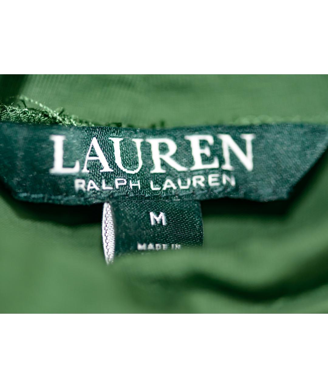 RALPH LAUREN Зеленая вискозная водолазка, фото 3