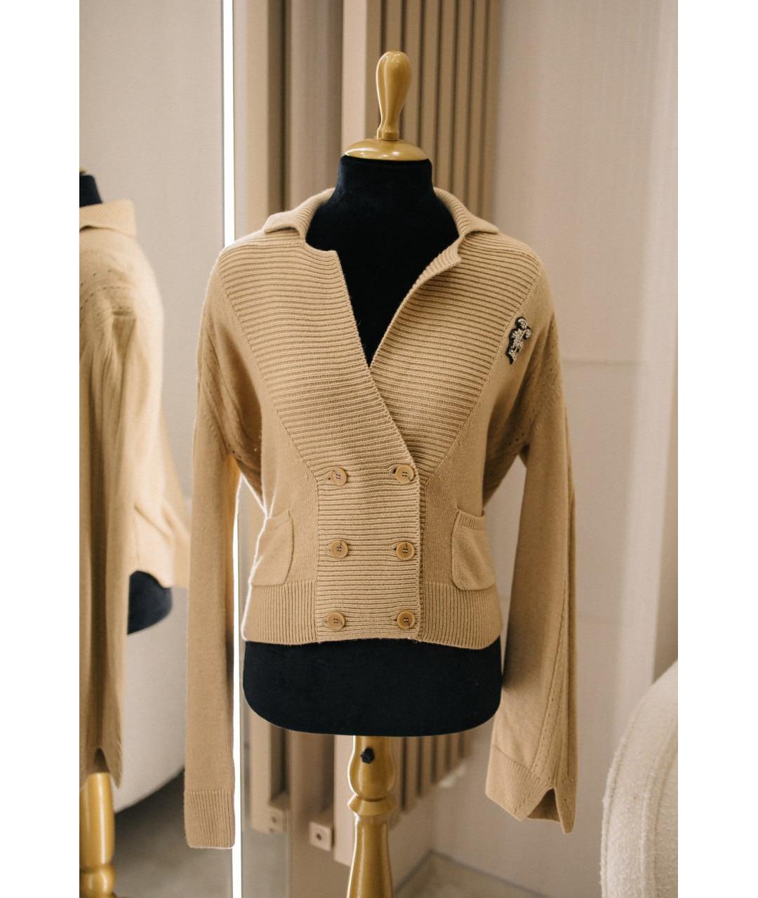 ERMANNO SCERVINO Бежевый вискозный джемпер / свитер, фото 6