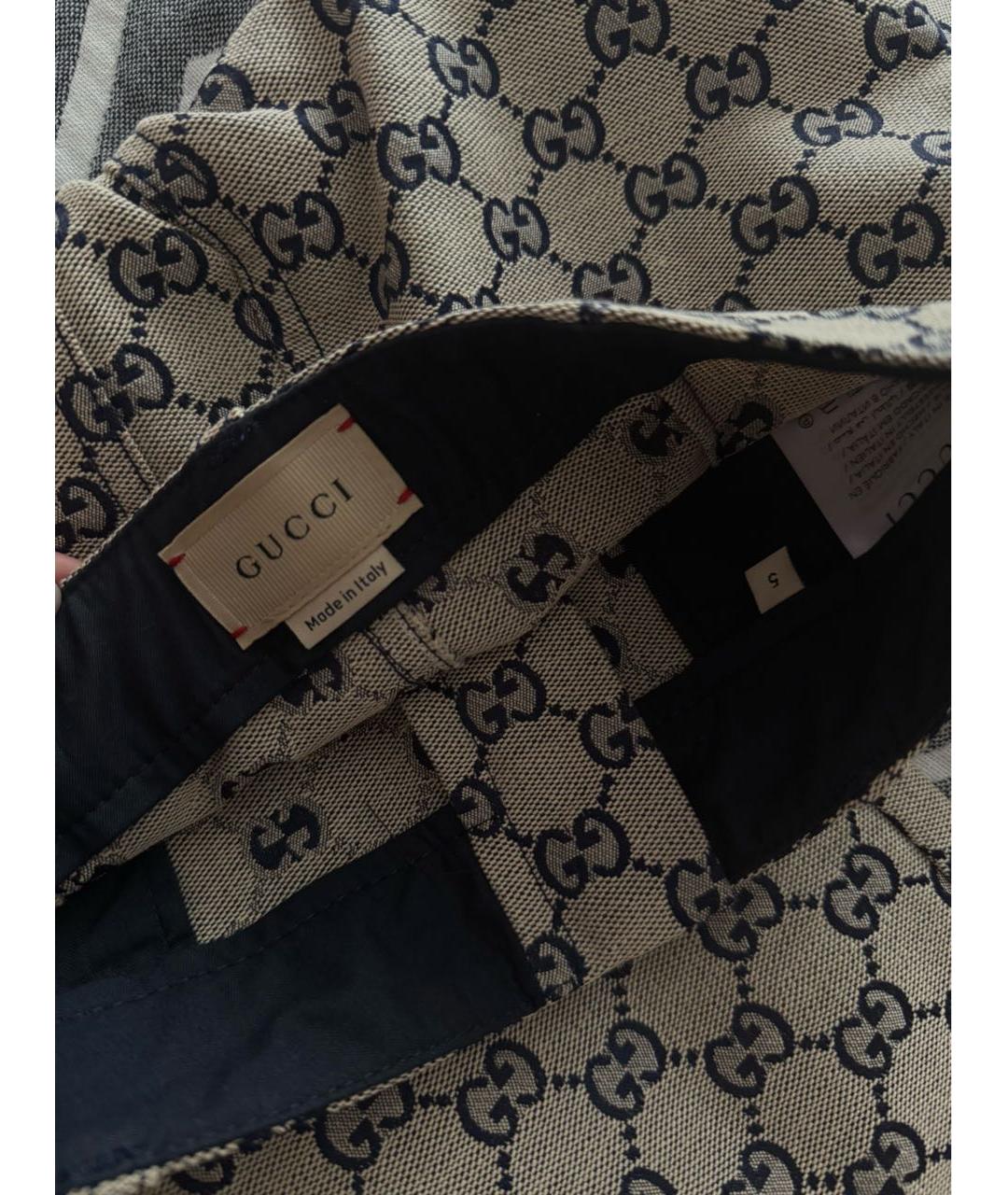 GUCCI KIDS Бежевые хлопковые брюки и шорты, фото 5