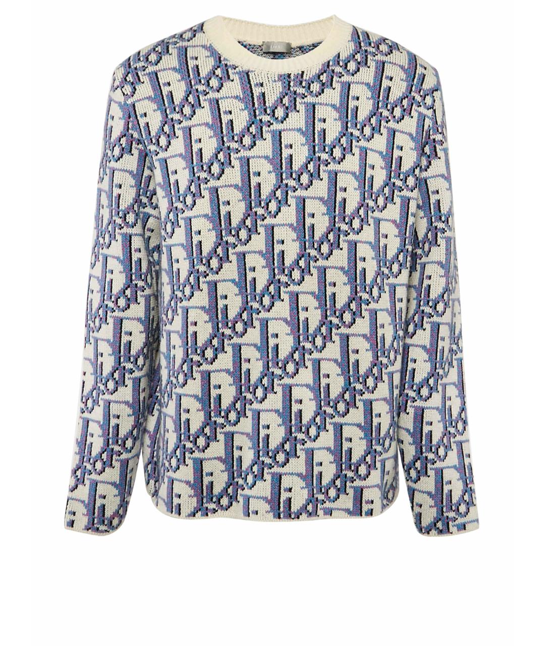 CHRISTIAN DIOR Голубой кашемировый джемпер / свитер, фото 1