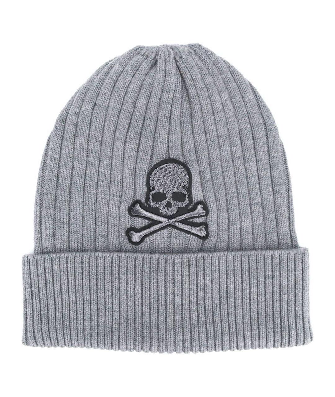 PHILIPP PLEIN Серая шапка, фото 2
