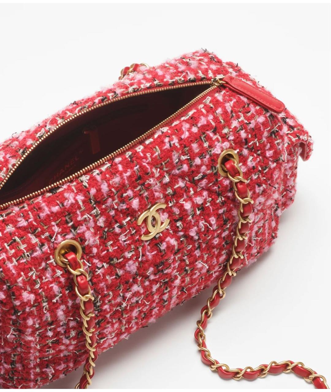 CHANEL Красная сумка через плечо, фото 2