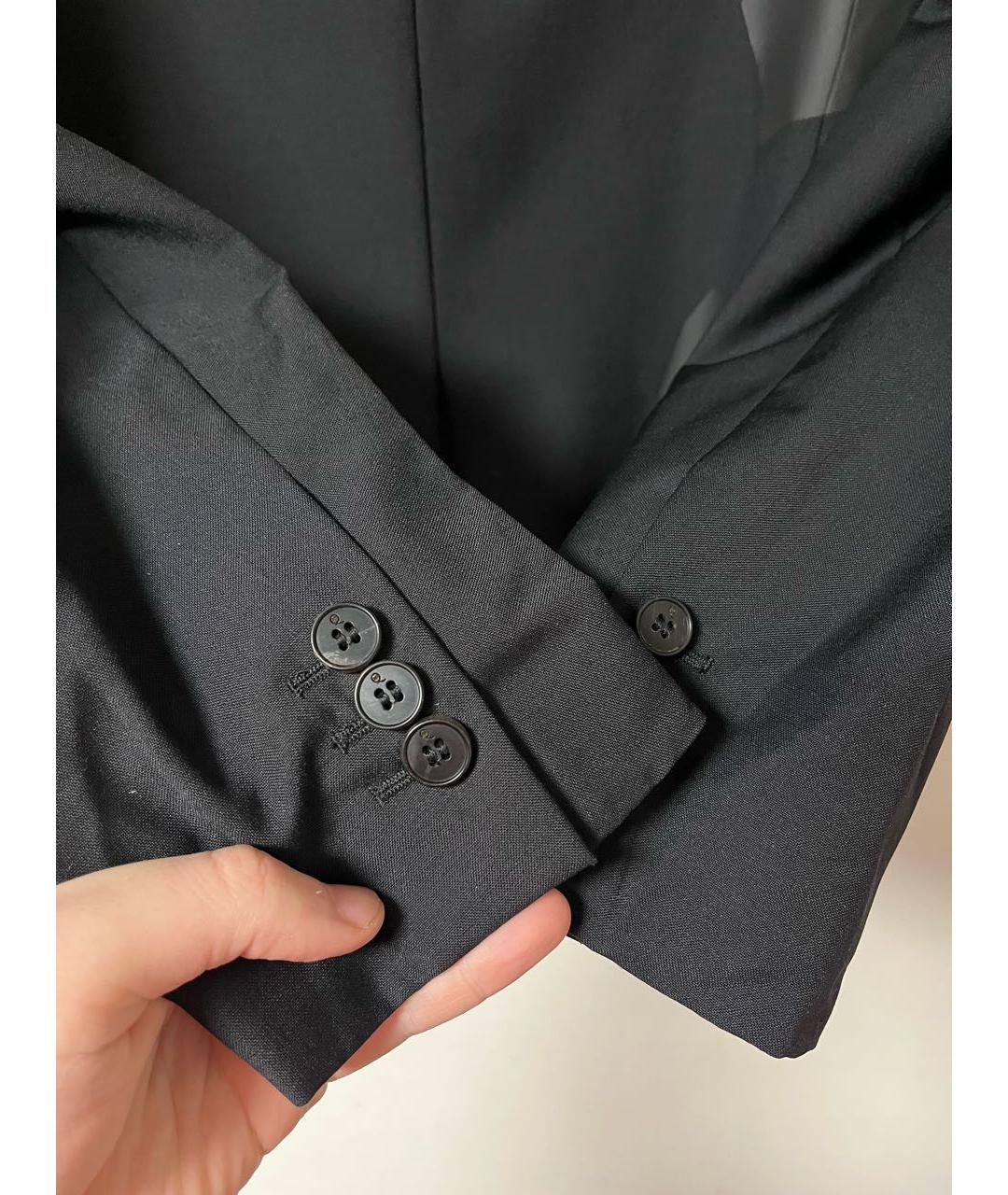 MCQ ALEXANDER MCQUEEN Черный шерстяной пиджак, фото 6
