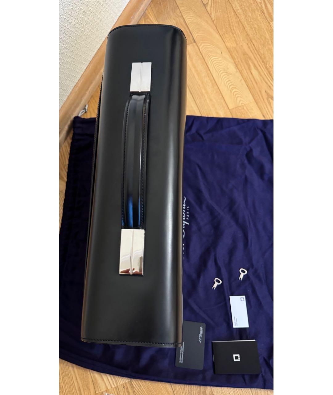 DUPONT Черный кожаный портфель, фото 8