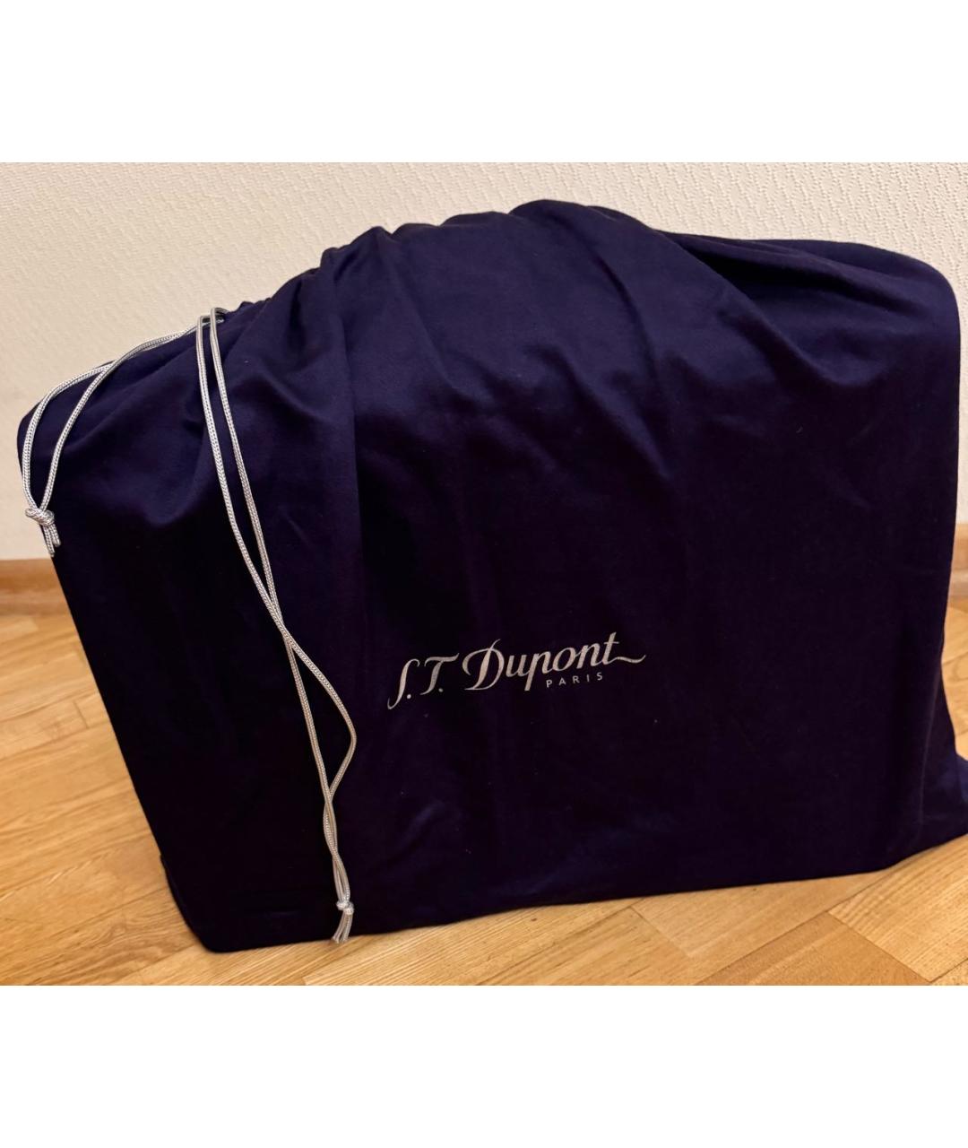 DUPONT Черный кожаный портфель, фото 5