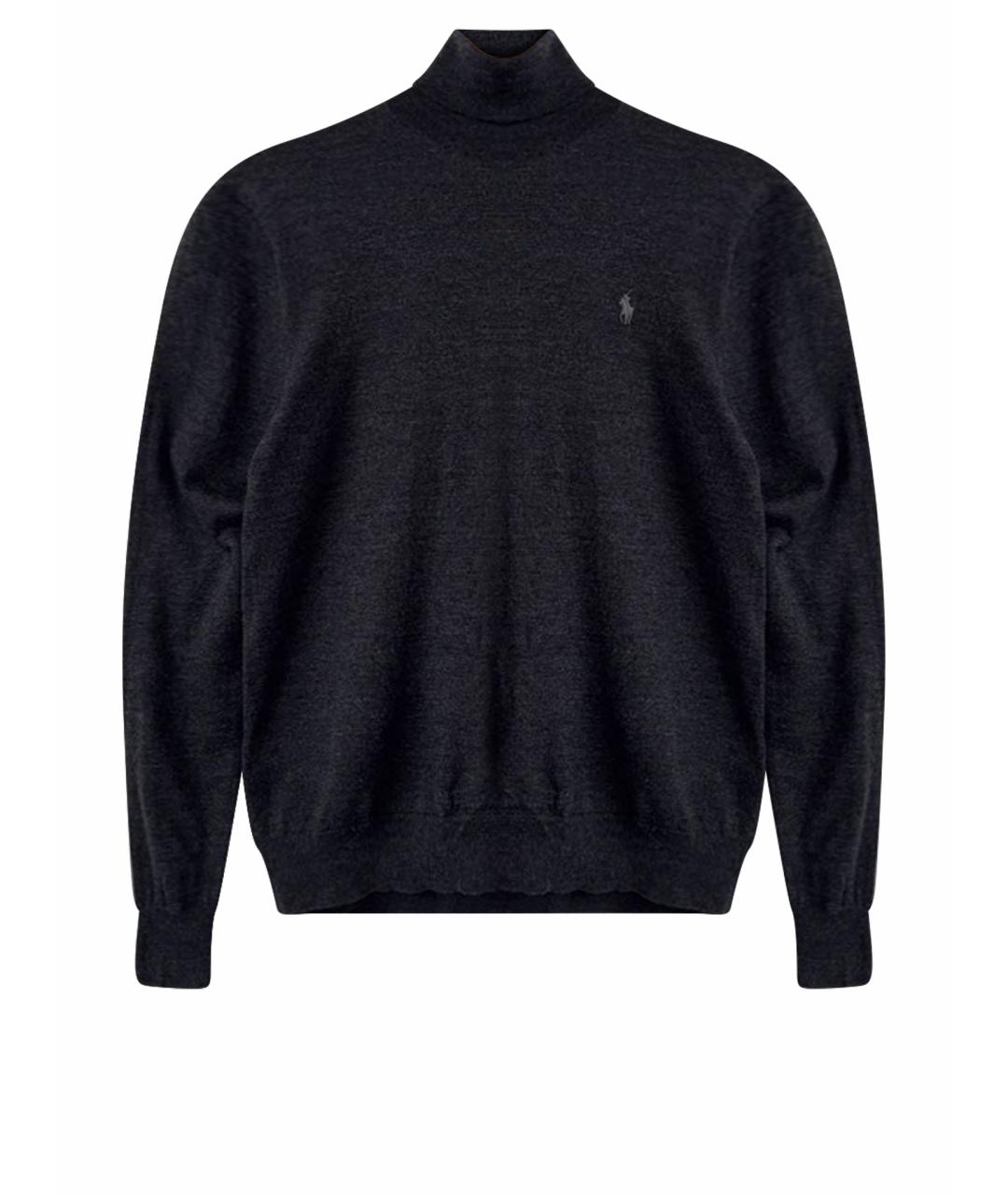 POLO RALPH LAUREN Серая шерстяная водолазка, фото 1