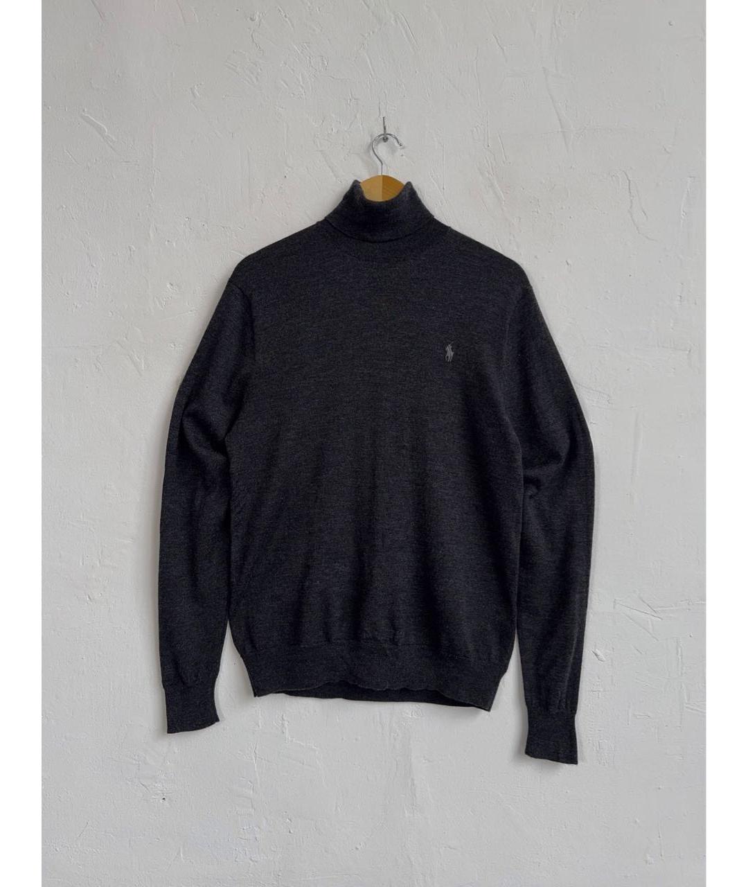 POLO RALPH LAUREN Серая шерстяная водолазка, фото 9