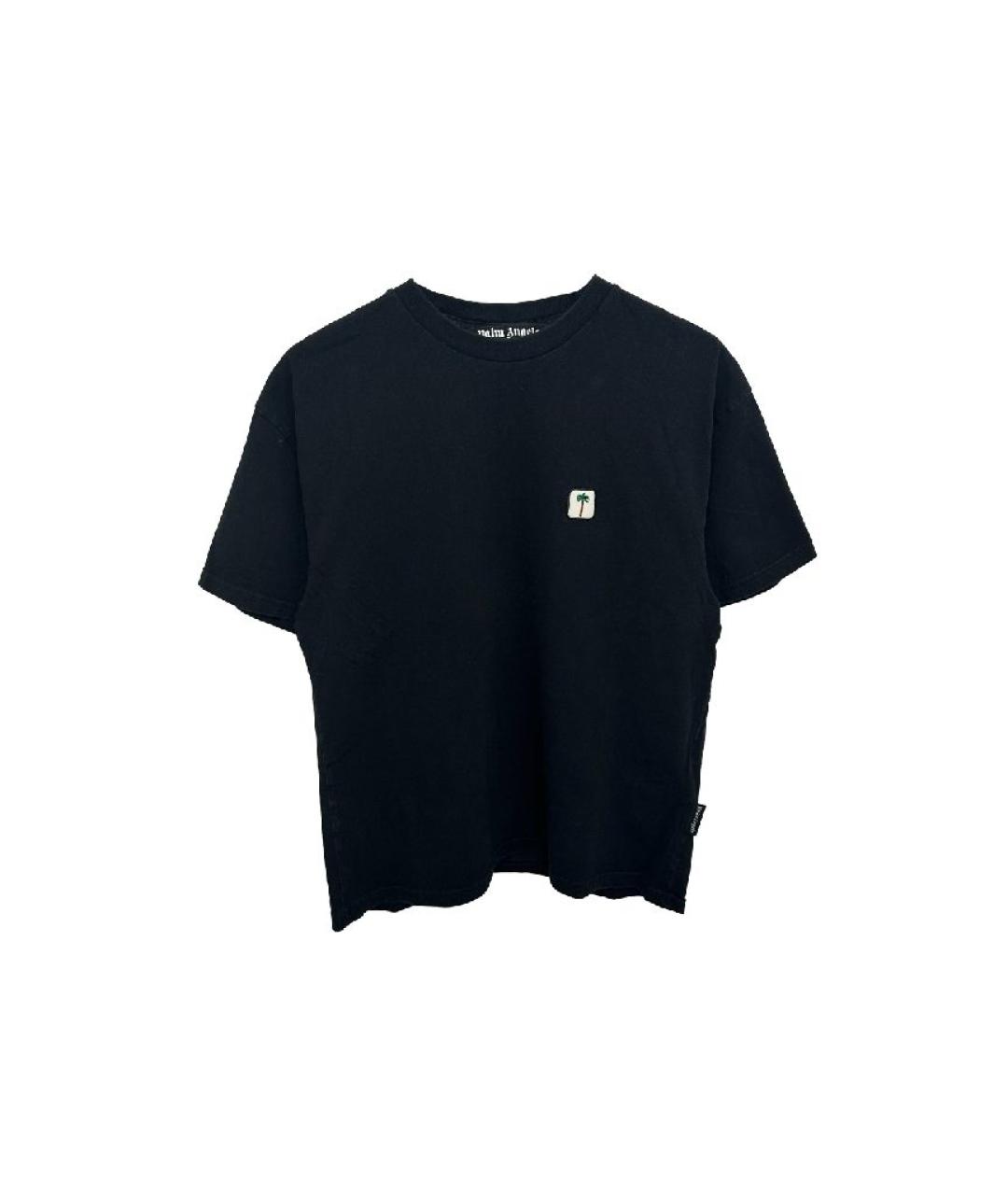 PALM ANGELS Черная хлопковая футболка, фото 1
